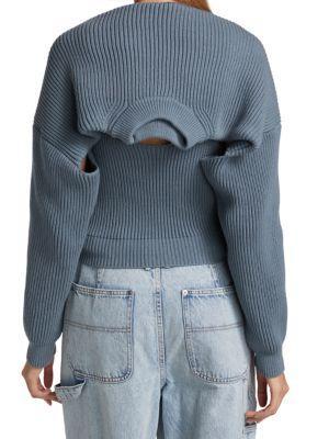 商品Alexander Wang|Cropped Crewneck Shrug,价格¥1204,第4张图片详细描述