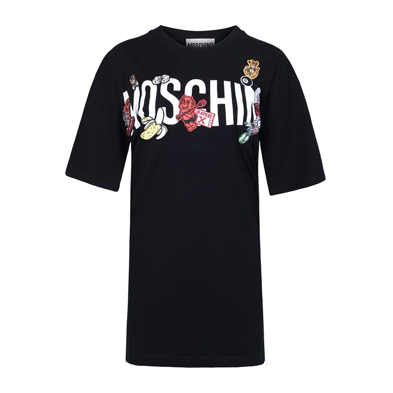 商品[国内直发] Moschino|Moschino 莫斯奇诺 黑色女士上衣 EJ0711-0540-J1555,价格¥1540,第1张图片