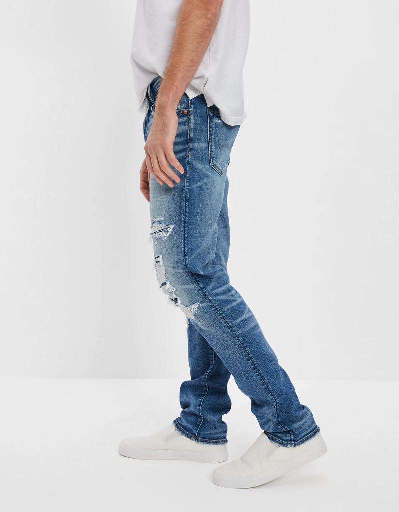 AE AirFlex+ Patched Slim Straight Jean商品第3张图片规格展示