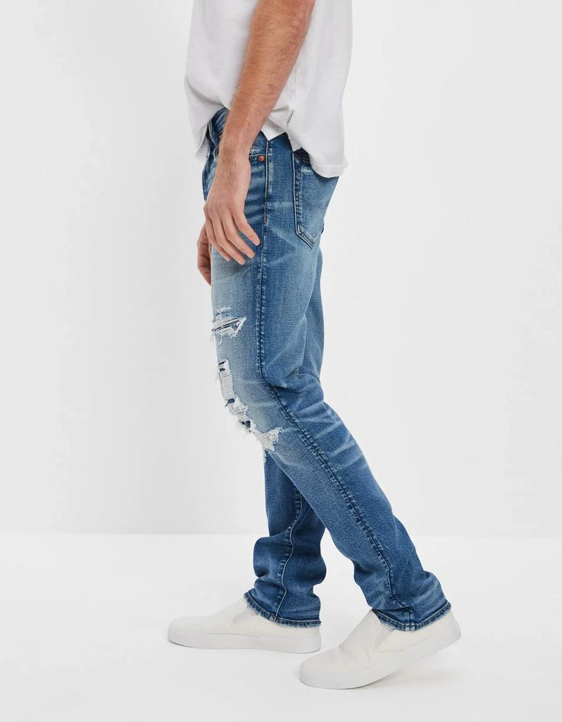 商品AE|AE AirFlex+ Patched Slim Straight Jean,价格¥229,第3张图片详细描述