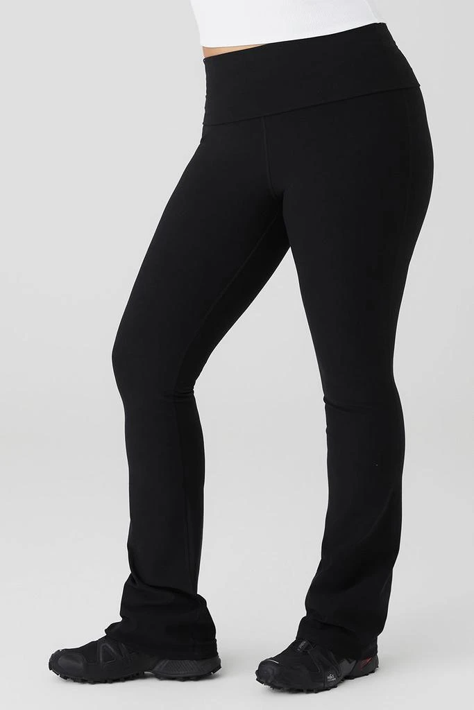 Alosoft Foldover Bootcut Legging - Black 商品