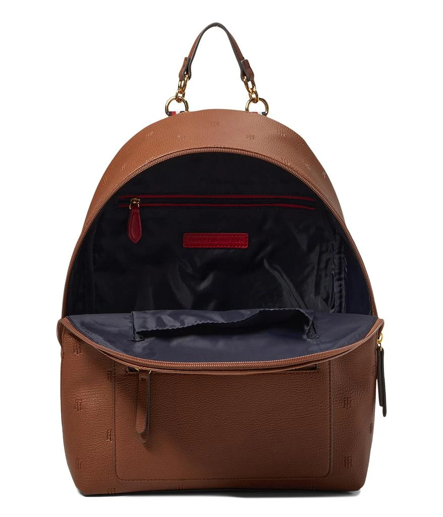 商品Tommy Hilfiger|Amelia II Medium Dome Backpack-Embossed TH Serif Critter PVC,价格¥625,第3张图片详细描述