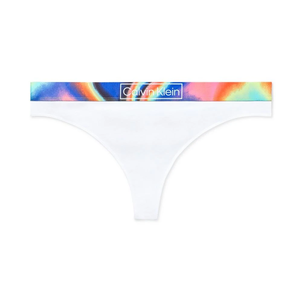 商品Calvin Klein|Plus Size Reimagined Heritage Pride Thong Underwear QF6859,价格¥30,第5张图片详细描述