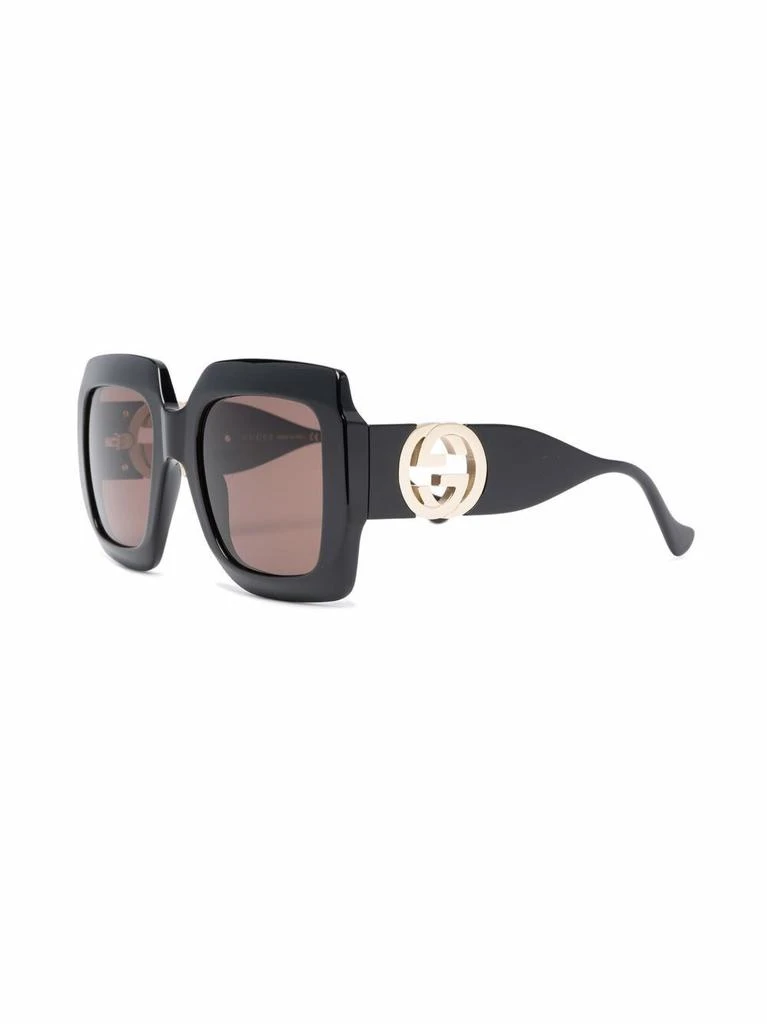 商品Gucci|Rectangular sunglasses with chain,价格¥2765,第2张图片详细描述