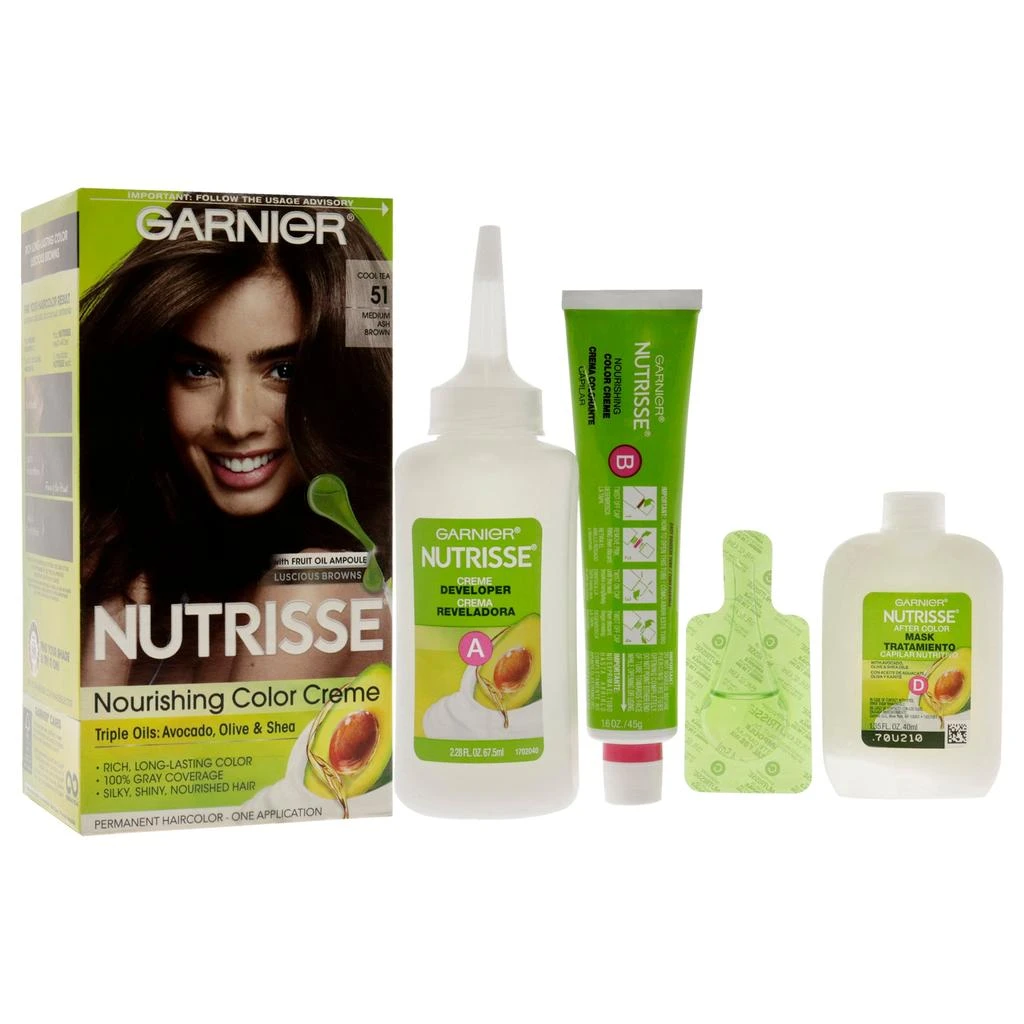 商品Garnier|Garnier Nutrisse Nourishing Color Creme - #20 Soft Black For Unisex 1 Application Hair Color,价格¥124,第1张图片
