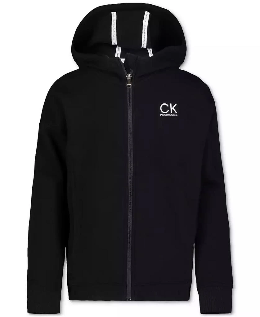 商品Calvin Klein|大童款 拉链连帽衫,价格¥357,第1张图片