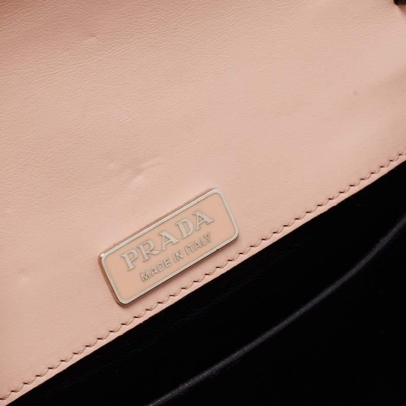 Prada Beige Leather Cahier Flap Shoulder Bag商品第10张图片规格展示