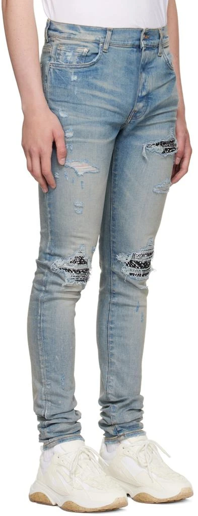 商品AMIRI|Blue MX1 Bandana Jeans,价格¥9211,第2张图片详细描述