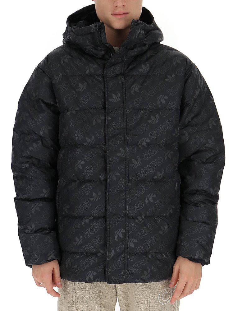 Adidas Originals Allover Logo Printed Puffer Jacket商品第1张图片规格展示