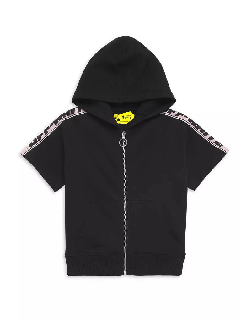 商品Off-White|Little Girl's & Girl's Logo Band Zip Hoodie,价格¥1483,第1张图片