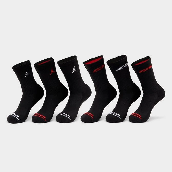 商品Jordan|Little Kids' Jordan Crew Socks (6-Pack),价格¥75,第2张图片详细描述