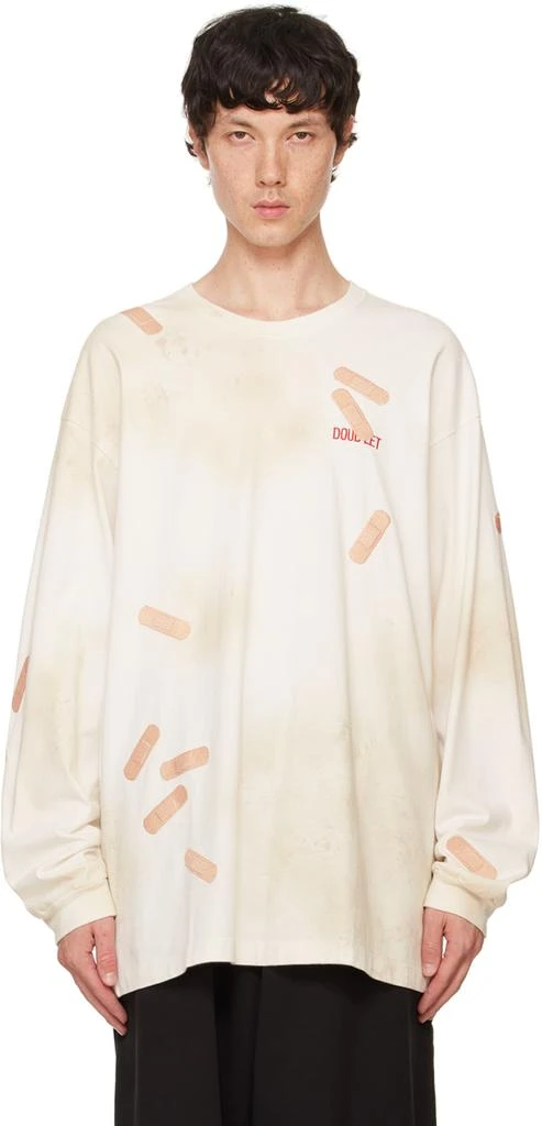 商品doublet|White Bandage Embroidery Long-Sleeve T-Shirt,价格¥2504,第1张图片