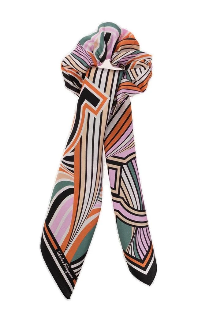商品Salvatore Ferragamo|Salvatore Ferragamo Logo-Printed Finished Edge Scarf,价格¥549,第1张图片