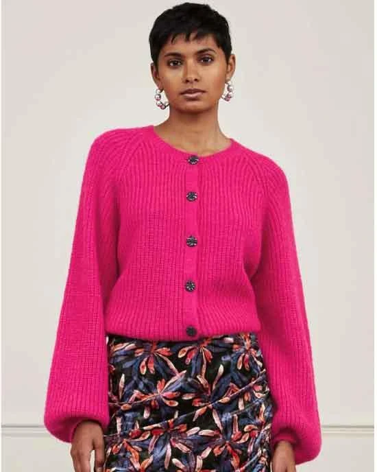 商品Fabienne Chapot|Fabienne Chapot Star Cardigan Pink Pazzaz,价格¥776,第1张图片
