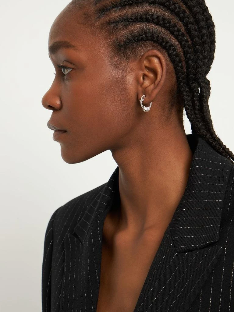 商品apm Monaco|Crystal Hoop Earrings W/ Rings,价格¥1730,第1张图片详细描述
