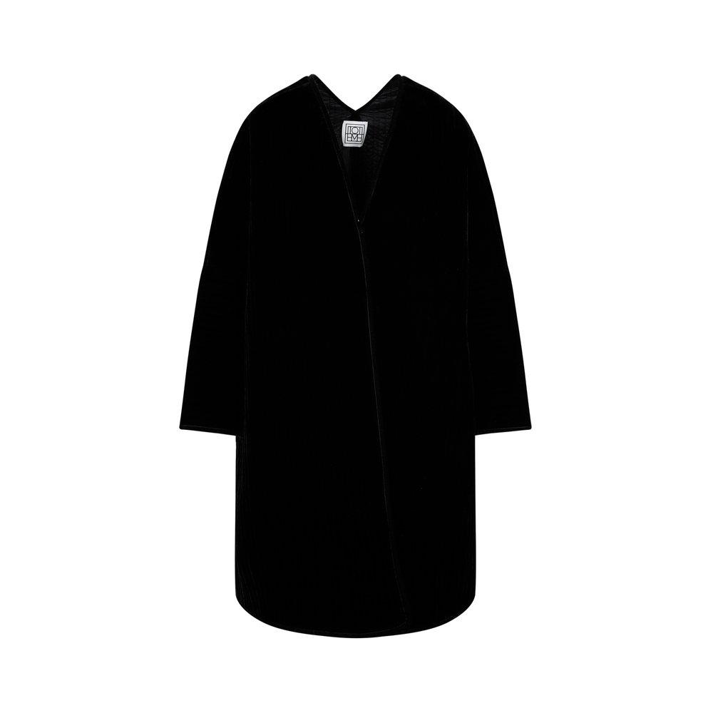 Totême Quilted Long-Sleeved Coat商品第1张图片规格展示