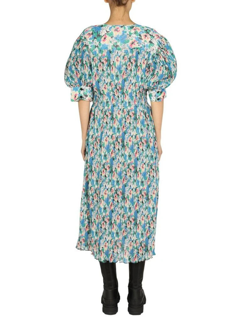 商品Ganni|Ganni Floral Printed V-Neck Midi Dress,价格¥2493,第2张图片详细描述