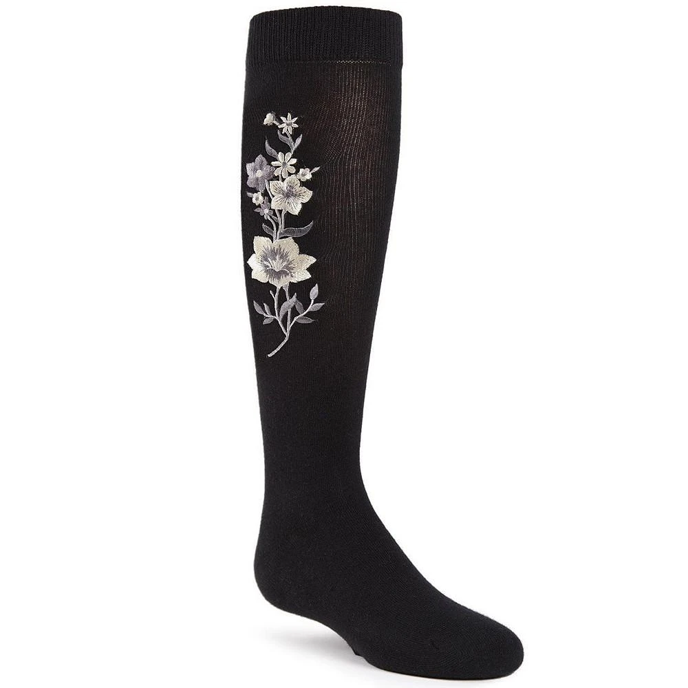 商品Memoi|Girl's High Climbers Combed Cotton Floral Knee Socks,价格¥119,第2张图片详细描述