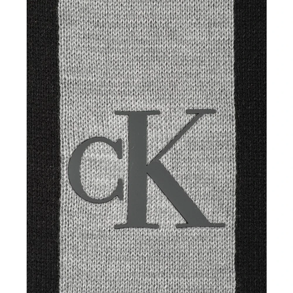 商品Calvin Klein|Men's Silicone CK Monogram Logo Scarf & Beanie Hat Set,价格¥387,第2张图片详细描述