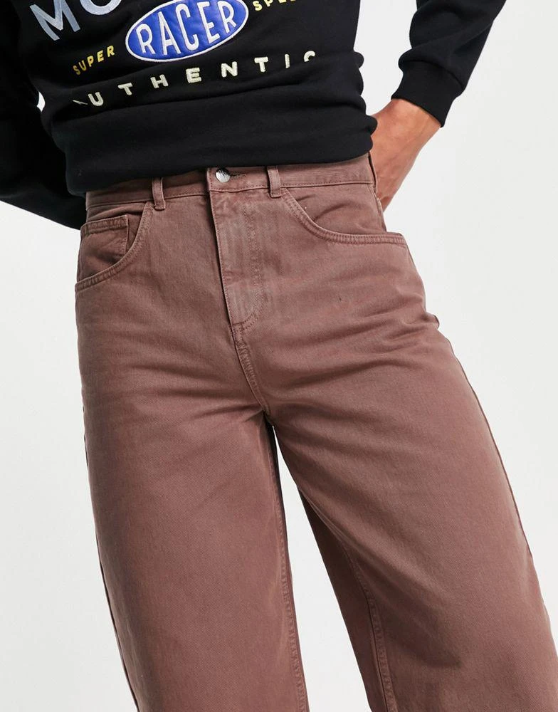 商品Reclaimed Vintage|Reclaimed Vintage inspired unisex barrell leg jean brown,价格¥180,第4张图片详细描述