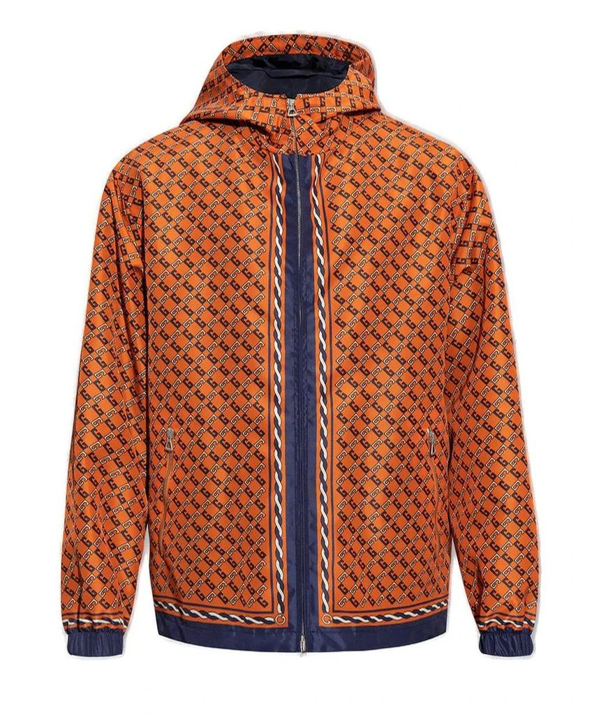 商品Gucci|Gucci Patterned Hooded Jacket,价格¥8394,第1张图片