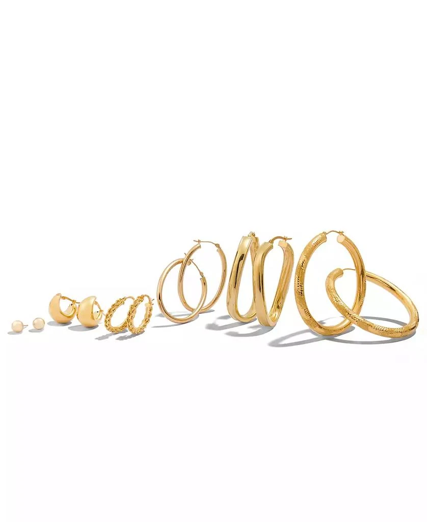 商品Macy's|Bold Hoop Earrings in 14k Gold or White Gold,价格¥3590,第5张图片详细描述