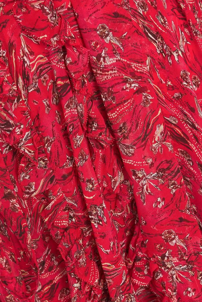 商品IRO|About ruffled printed georgette mini dress,价格¥1265,第4张图片详细描述