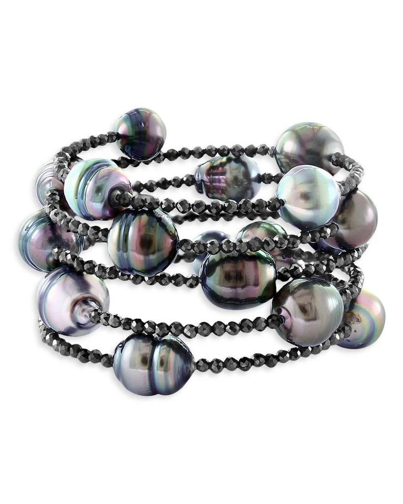 商品Bloomingdale's|Black & Tahitian Pearls Bracelet - Exclusive,价格¥5805,第1张图片详细描述