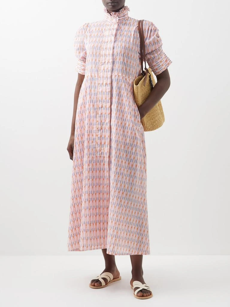 商品Thierry Colson|Venetia printed cotton-poplin shirt dress,价格¥3396,第2张图片详细描述