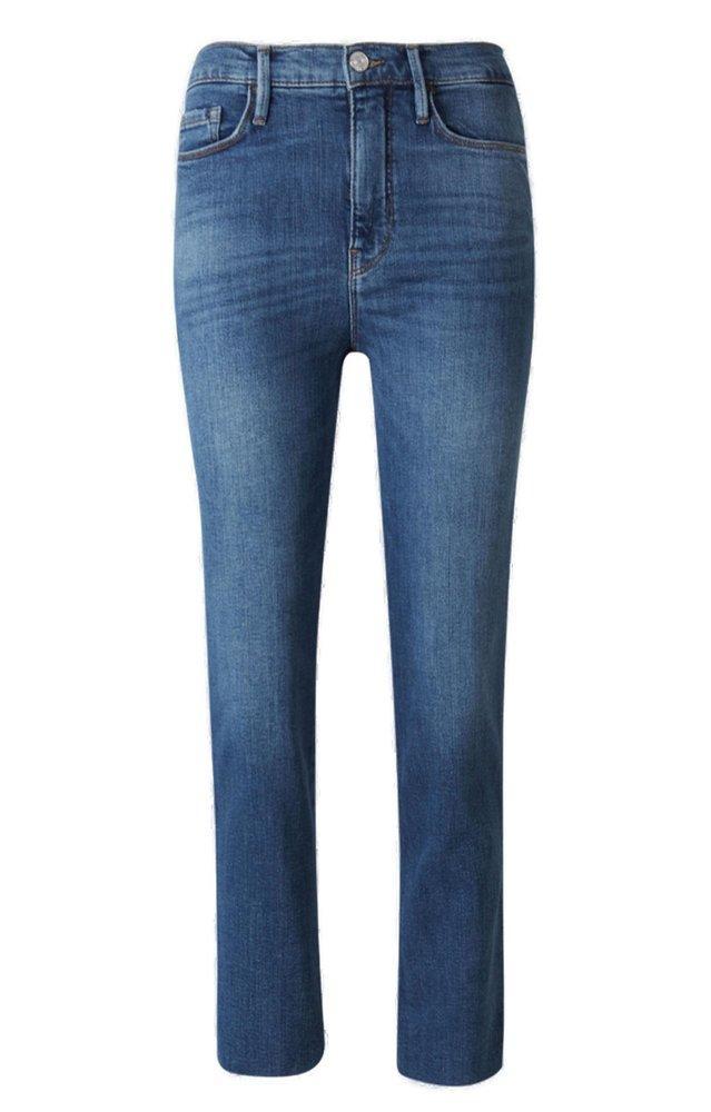 商品FRAME|Frame High-Rise Straight-Fit Cropped Jeans,价格¥1571,第1张图片