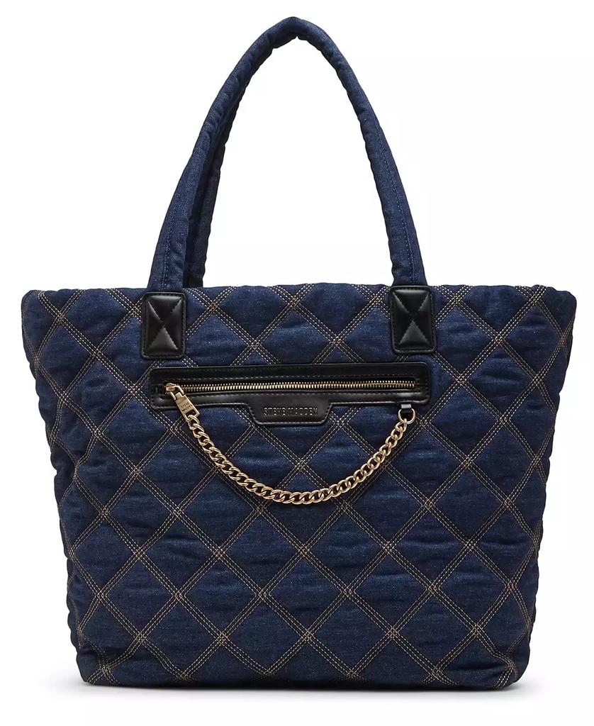 【STEVE MADDEN】ILLIE(イリー) SMART トートバッグ ILLIE Black/Black Women's Shoulder Strap Tote Handbag