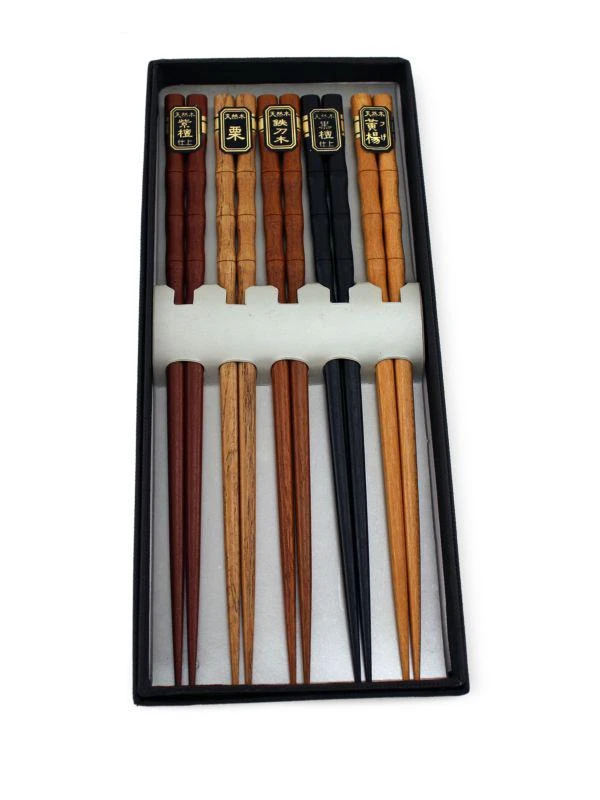 商品BergHOFF|5-Pair Bamboo Wood Chopsticks,价格¥119,第1张图片