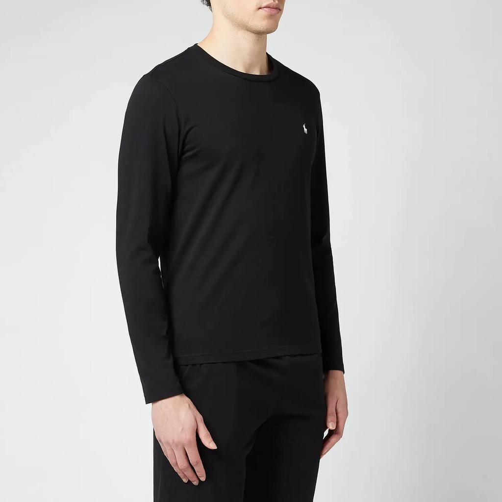 商品Ralph Lauren|Polo Ralph Lauren Men's Liquid Cotton Long Sleeve T-Shirt - Polo Black,价格¥367,第1张图片
