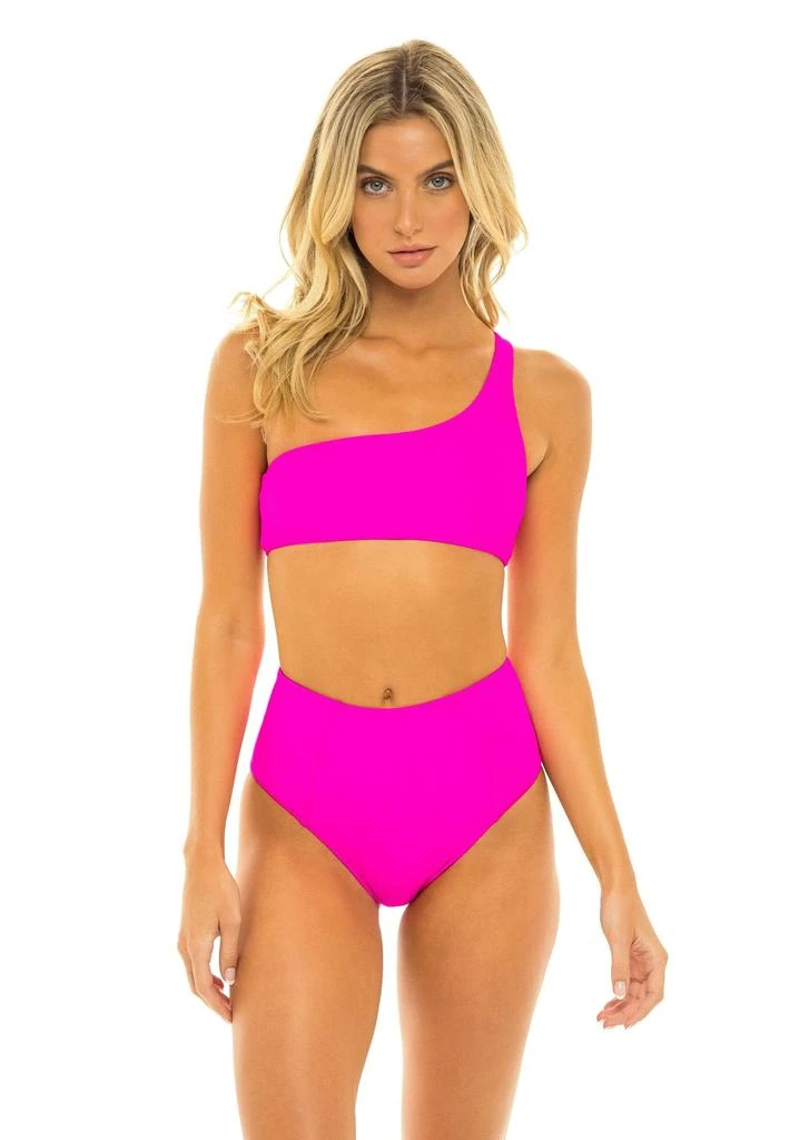 商品JMP The Label|Laguna High Waist Bikini Bottom - Passion Pink,价格¥620,第4张图片详细描述