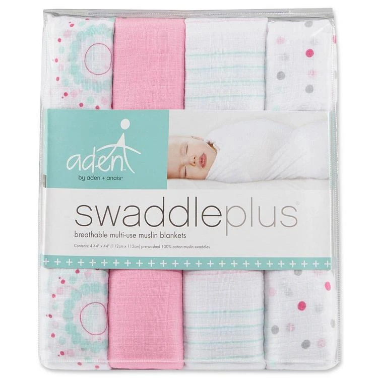 商品aden + anais|4-Pk. Swaddle Blankets, Baby Girls,价格¥210,第2张图片详细描述