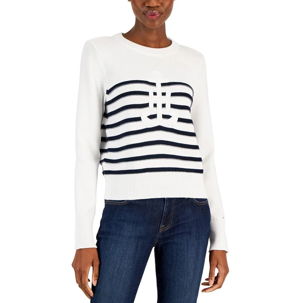 商品Tommy Hilfiger|Women's Cotton Anchor Sweater,价格¥357,第1张图片