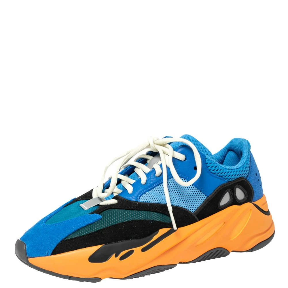 商品YEEZY|Yeezy x Adidas Multicolor Mesh and Suede Boost 700 Wave Runner Sneakers Size 43 1/3,价格¥2021,第1张图片