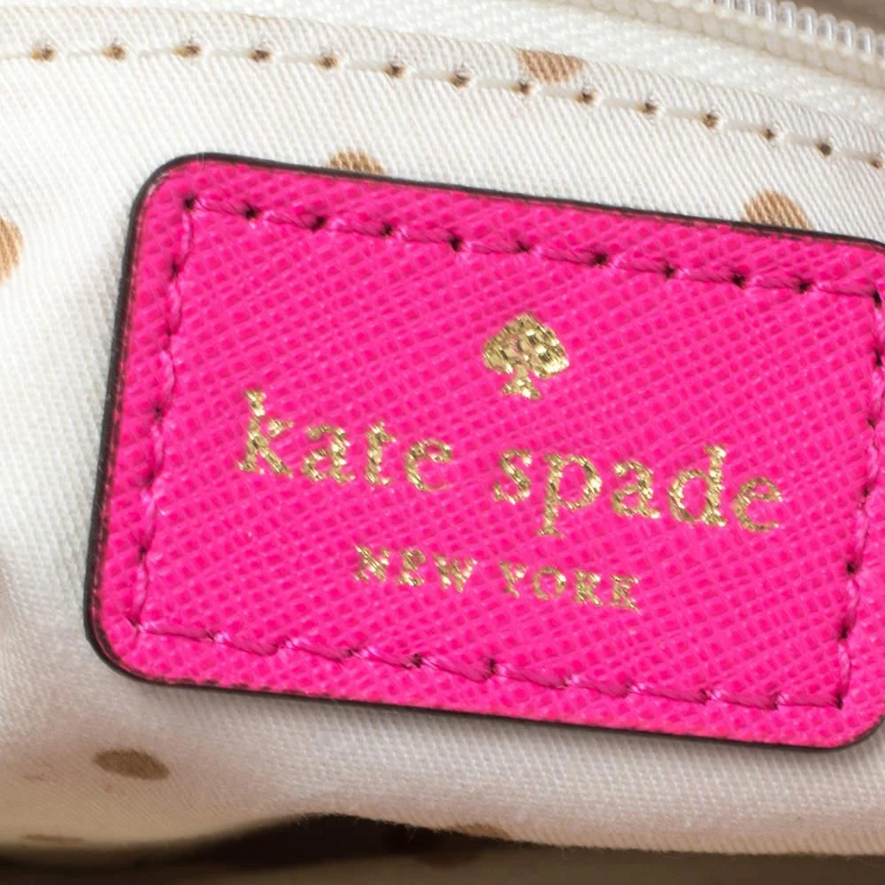 Kate Spade Pink Saffiano Leather Top Zip Slim Crossbody Bag 商品