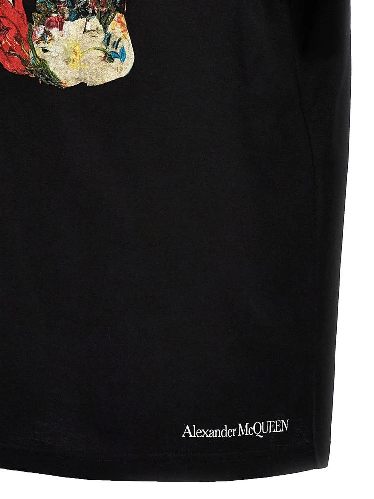 商品Alexander McQueen|floral Skull T-shirt,价格¥2695,第4张图片详细描述
