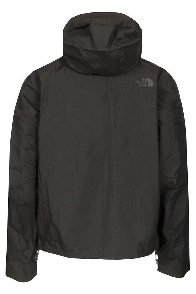 Shop The North Face Logo Printed Zipped Rain Jacket on Sale