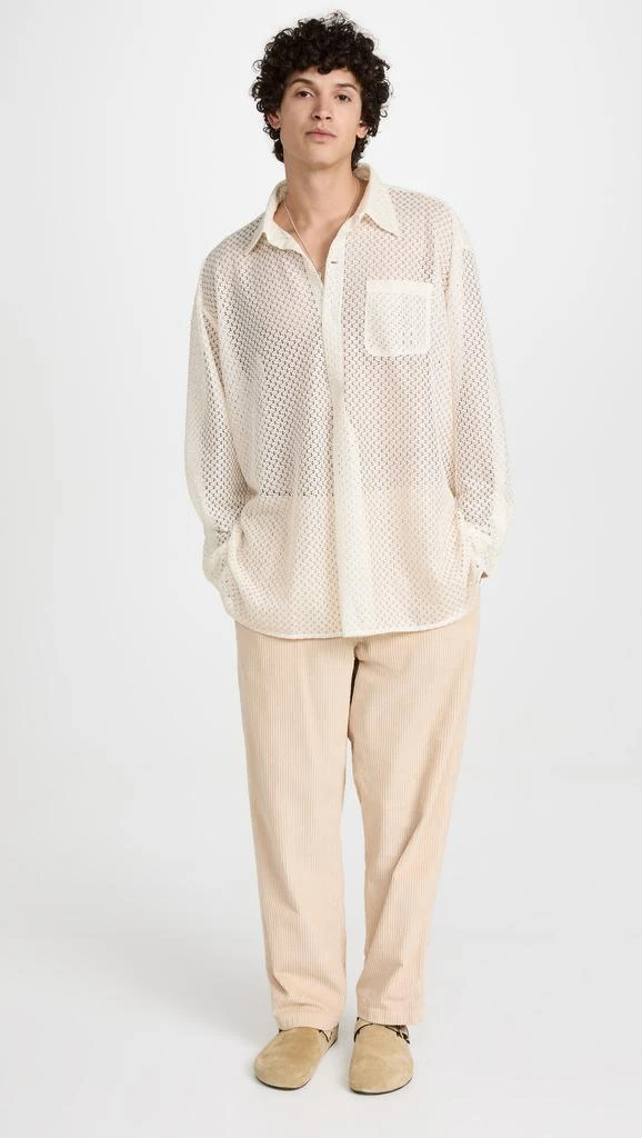 商品Our Legacy|Our Legacy Technical Lace Popover Shirt,价格¥1168,第5张图片详细描述