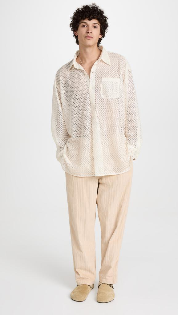 商品Our Legacy|Our Legacy Technical Lace Popover Shirt,价格¥1865,第7张图片详细描述