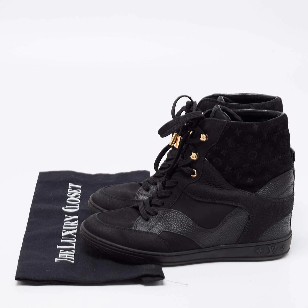 Louis Vuitton Black Monogram Empreinte Suede and Leather High-Top Sneakers Size 37.5 商品