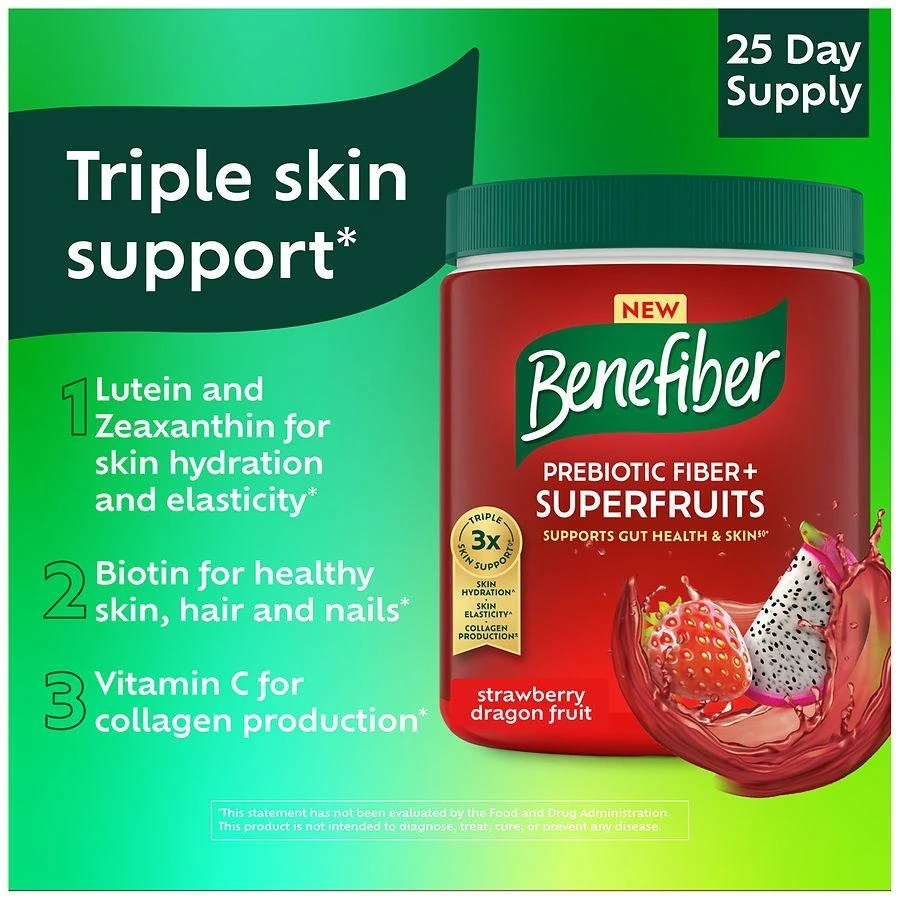Prebiotic Fiber + Superfruits Dietary Supplement Strawberry Dragon Fruit 商品
