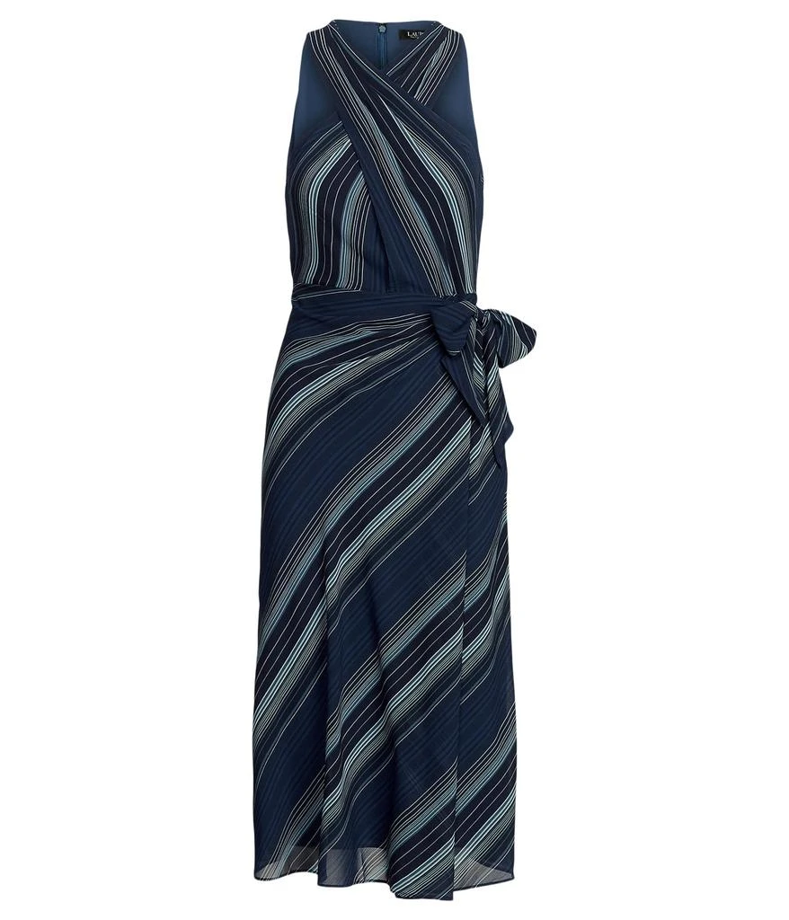 商品Ralph Lauren|Striped Crinkle Georgette Halter Dress,价格¥1248,第5张图片详细描述