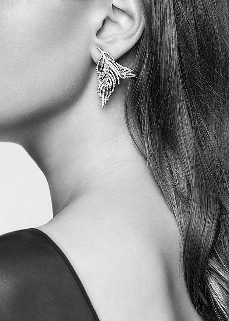 商品APPLES & FIGS|Sterling silver hermes feathers earrings,价格¥3100,第6张图片详细描述