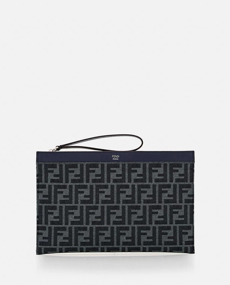 商品Fendi|Flat Pouch M Jacquard Ff 19,价格¥3329,第1张图片