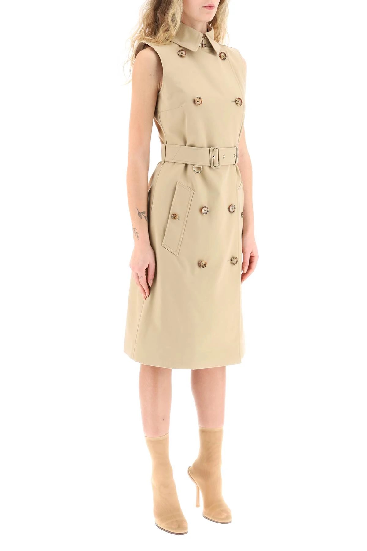 商品Burberry|Burberry 女士连衣裙 8065019A1366 米白色,价格¥9200,第3张图片详细描述
