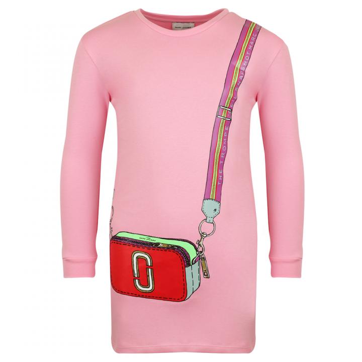 Marc Jacobs | Pink Long Sleeve Bag Print Dress 673.92元 商品图片