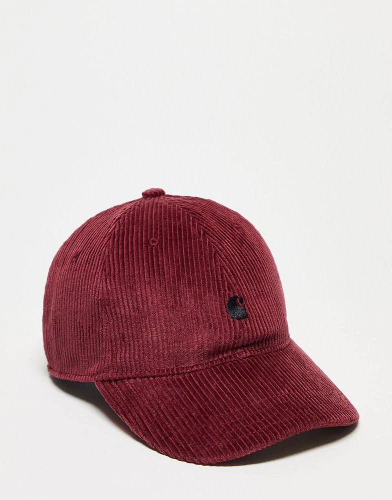 商品Carhartt WIP|Carhartt WIP harlem corduroy unisex cap in burgundy,价格¥297,第1张图片